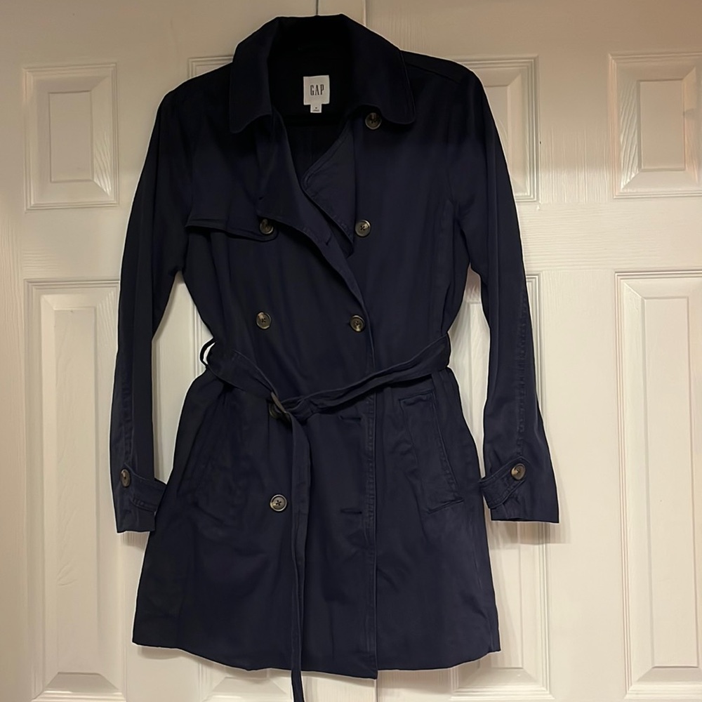 Navy Gap trench coat